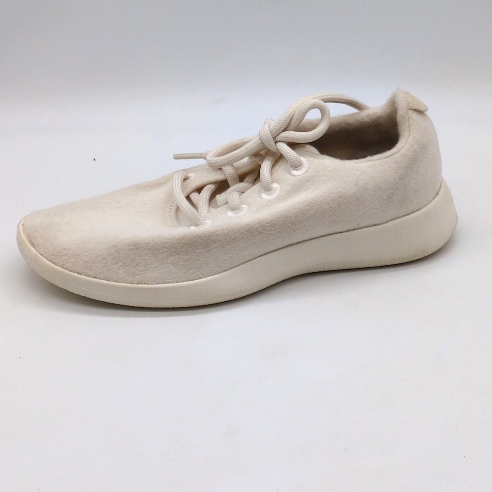Allbirds Shoes Womens White 7 Wide Walking Sneakers Wool Comfort Soft